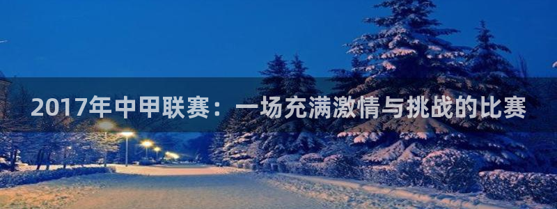  2017年中甲联赛：一场充满激情与挑战的比赛